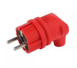 Вилка с защитным контактом бытовая SCHUKO