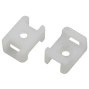 Площадка под хомуты 22х16мм с монтажным отверст. М4 NO-225-313 бел. (уп.10шт) Эра Б0066687