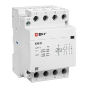 Контактор модульный КМ 25А 4NО (3 мод.) EKF km-3-25-40