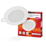 Светильник светодиодный RLP-VC 9Вт 6500К IP40 630лм 230В 118мм круглый встраив. панель бел. IN HOME 4690612024523